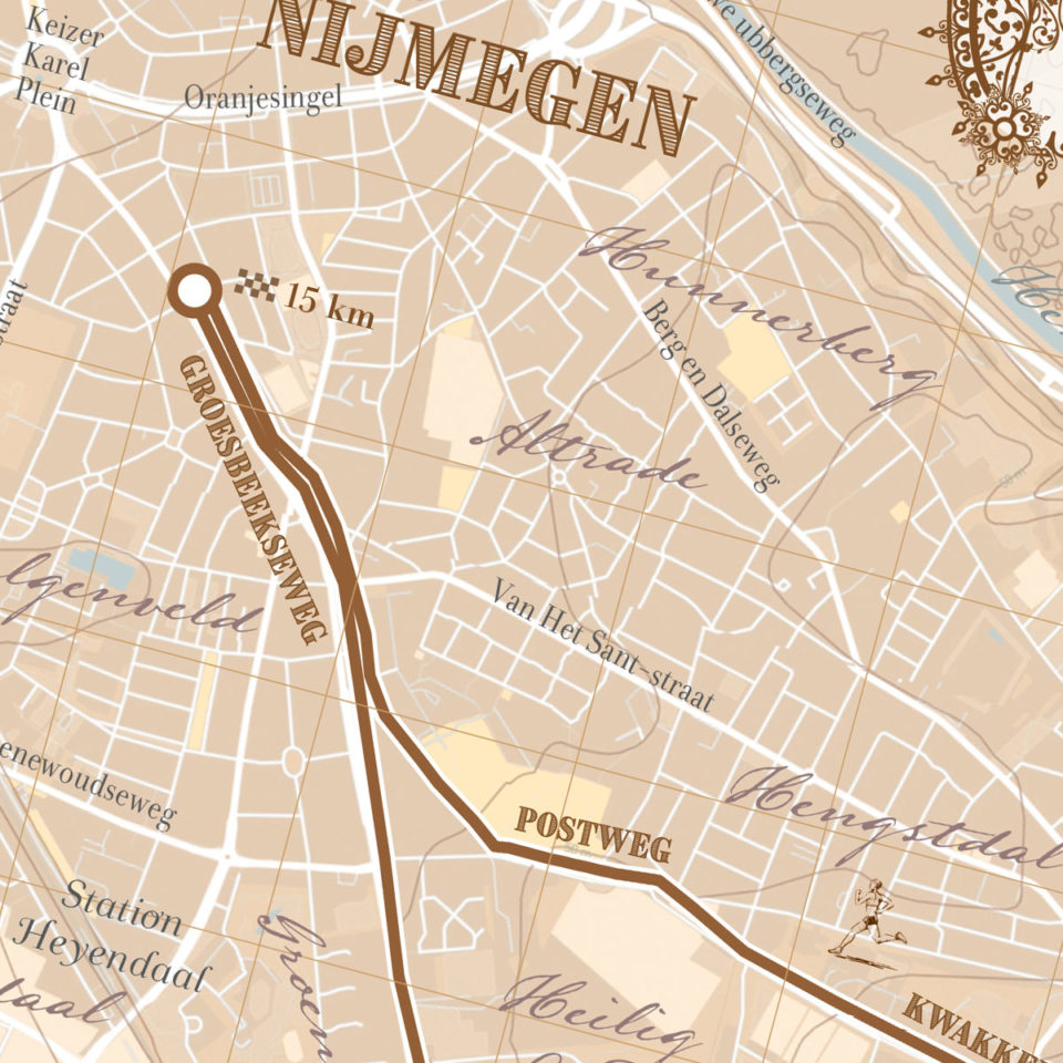 Zevenheuvelenloop Nijmegen drucken - Printmyrun