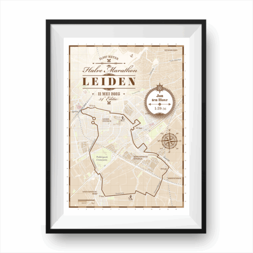 halve marathon leiden poster